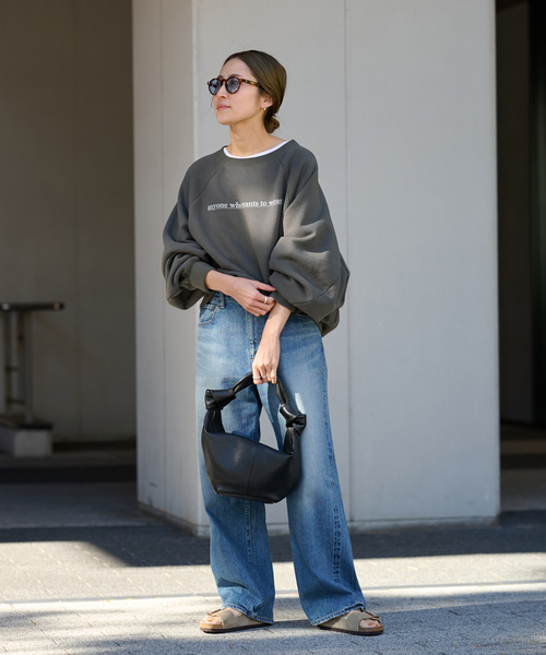 セール】【haru×FRAMeWORK】ロゴスエット（スウェット）｜FRAMeWORK