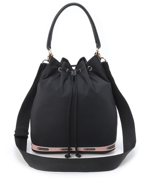 LeSportsac（レスポートサック）の「MED DRAWSTRING BAG シャドウ