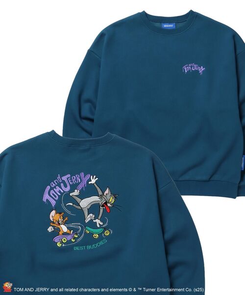 セール】【SEQUENZ（シークエンズ）】TJ SKATE BOARD C/N SWEAT / トム