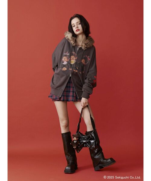 jouetie（ジュエティ）の「【monchhichi×jouetie】ファードッキングZIP