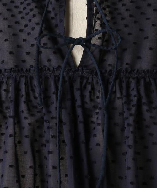 Drawer（ドゥロワー）の「Drawer コットンドットギャザーブラウス