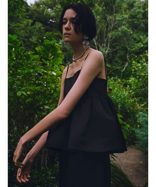 UN3D.（アンスリード）の「サテンギャザーキャミソール（キャミソール