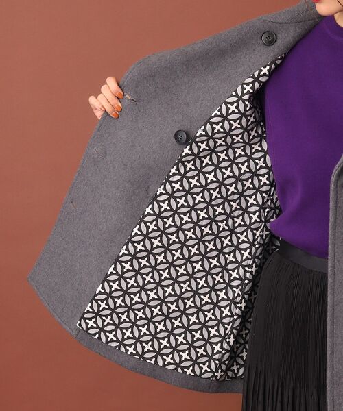 セール】【SS-Msize】Super140sウールAラインPコート（ピーコート