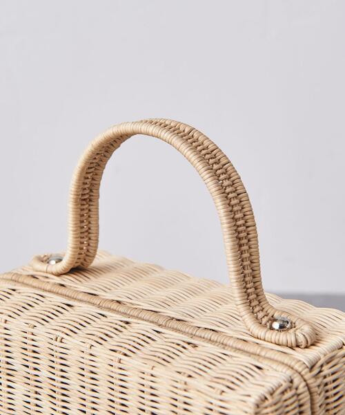 ユナイテッドアローズ ラタン スクエア ミニバッグ ¥19,800