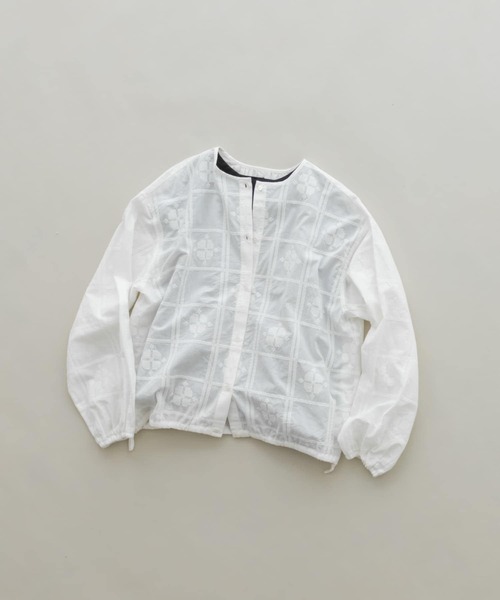 かぐれ（カグレ）の「クロスステッチドロストブラウス（シャツ