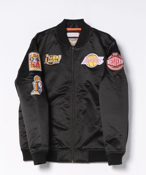 Mitchell&Ness/ミッチェルアンドネス】NBA SATIN BOMBER JACKET/サテン