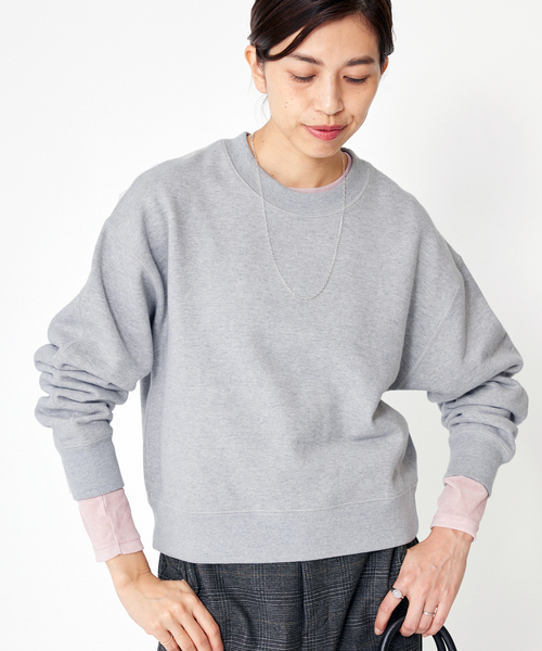 追加》コットン 裏毛クロップドプルオーバー（スウェット）｜IENA