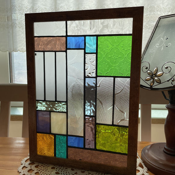 ステンドグラス パネル 昭和レトロ ガラス引き戸+和モダン その他