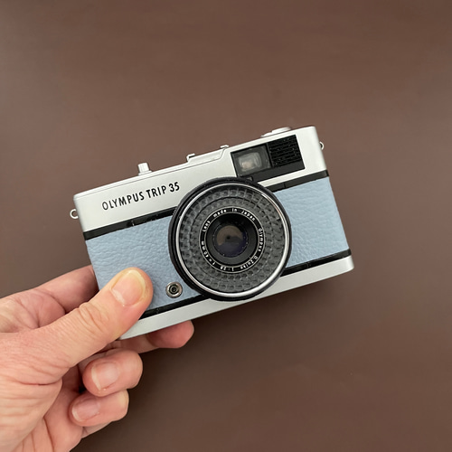 整備済・保証付】オリンパス TRIP35 フィルムカメラ｜くすみブルーの本