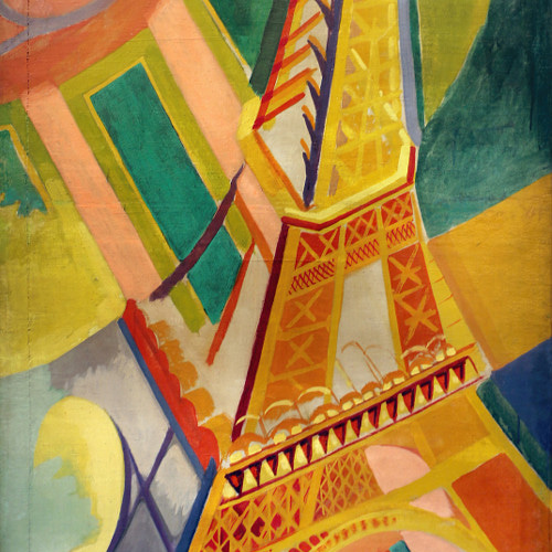 NO.388】エッフェル塔の絵画アートポスター☆カラフルフランス