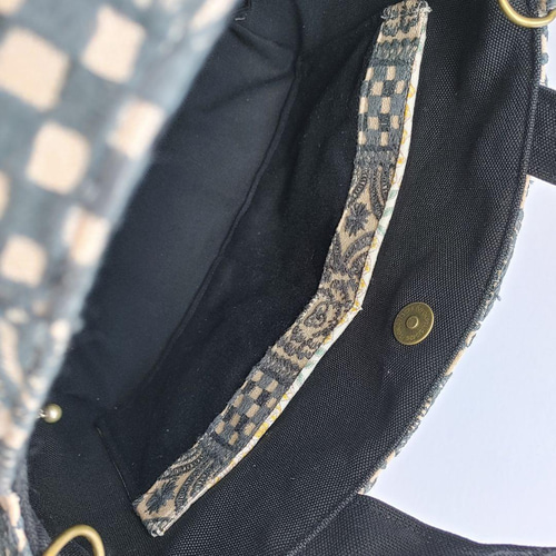 SALE ミナペルホネン forest tile ベージュ 2wayパニーニ風 ショルダー