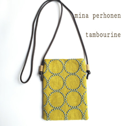 スマホショルダー ミナペルホネン スマホポシェット タンバリン mina