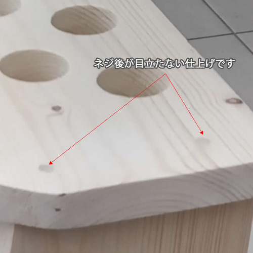 ゴルフクラブスタンド13本＋7本(前立てかけ) 無塗装磨き仕上【完成品で
