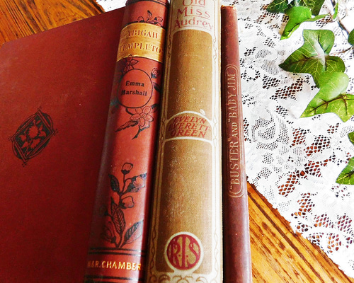 ゜.:。:.19世紀～20世紀初頭 英国のヴィンテージ本3冊セット ブラウン