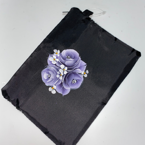 ポーチ 薔薇 手描き トールペイント ポーチ ローズ 通販 15437336