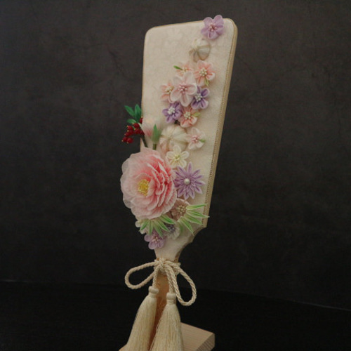 つまみ細工 羽子板 牡丹 初節句 ひな祭り 正月 その他インテリア雑貨