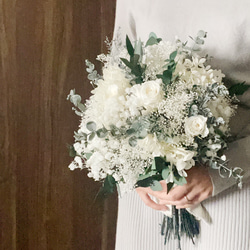 ナチュラルブーケXL ユーカリホワイト ウェディング 結婚式 ドライ