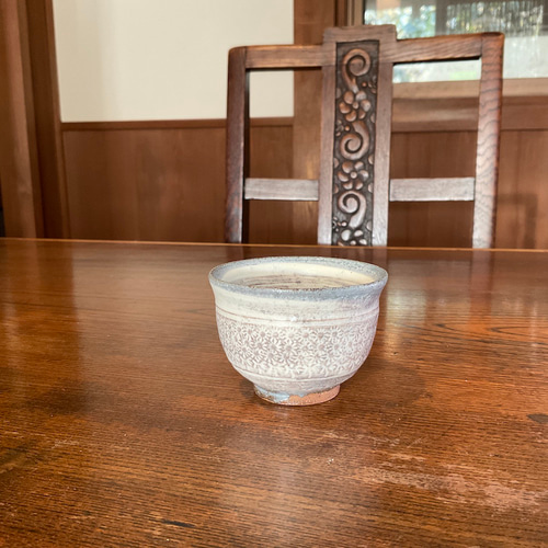 唐津焼 三島唐津デミタスカップ＆ソーサー(60cc) マグカップ 藤ノ木