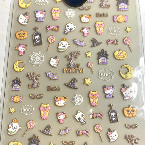 3Dネイルシール サンリオ ハロウィンネイルシール ネイルシール まぁ