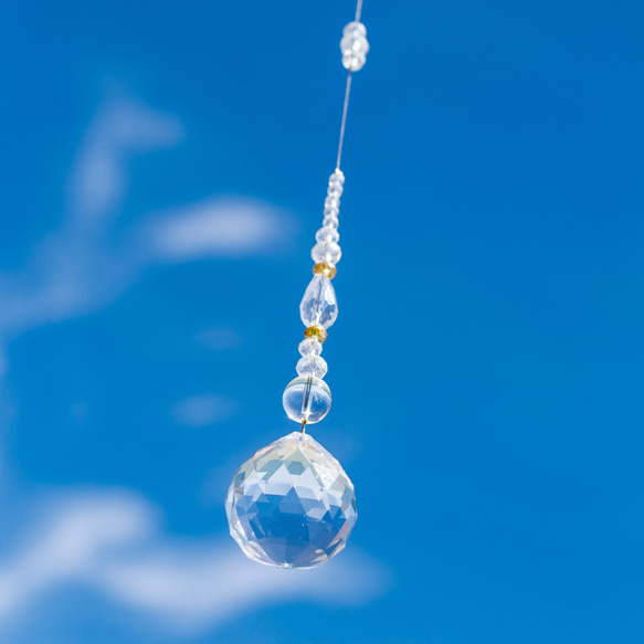 サンキャッチャー 光 30mm クリアー 透明 風水 玄関 水回り クリスタル