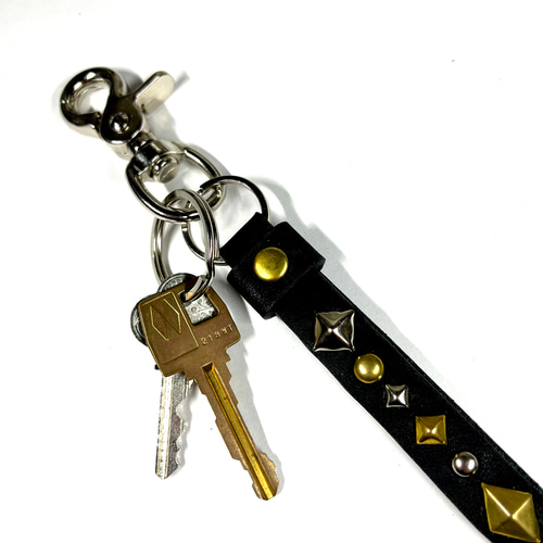 レザースタッズキーホルダー［sh175-816］ キーホルダー 鋲頭 通販