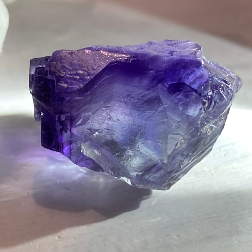 ウ*ん様 パキスタン産 バイカラー フローライト パープル ブルー 原石