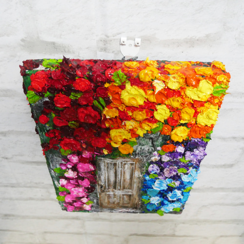 油絵 油彩 油彩画 絵画 絵【扉の先の青い世界の一本木】 絵画 HR