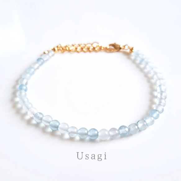 瀬織津姫＊～人魚の腕輪～アクアマリン ブレスレット ブレスレット