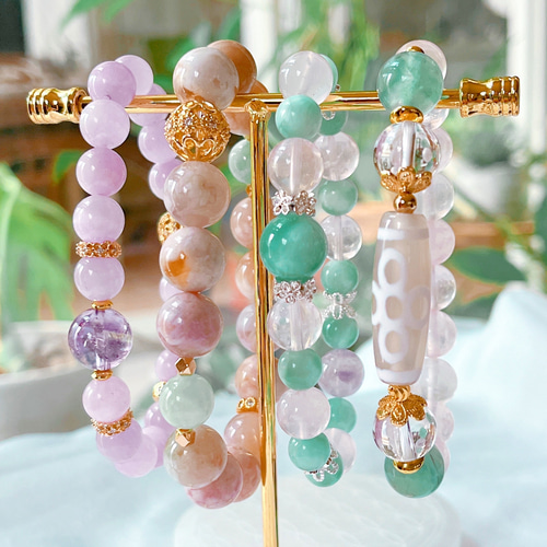 桜2025【桜瑪瑙】桜瑪瑙ブレスレット 天然石ブレスレット グリーン瑪瑙