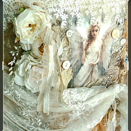 感謝セール』アンティーク調/レースたっぷりジャンクジャーナル雑記帳