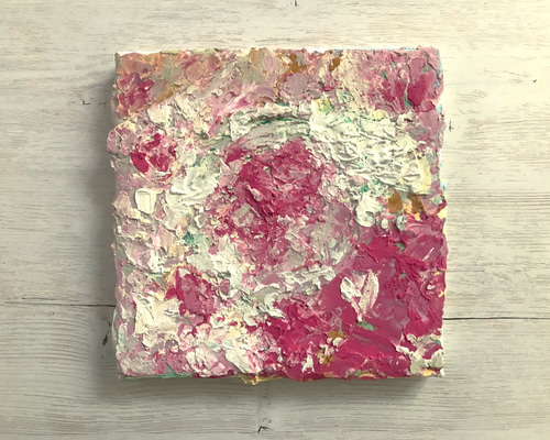 原画 抽象画 アクリル画 手描き モダンアート テクスチャ―アート 幸せ