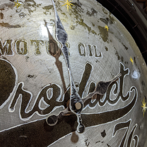 ガレージ雑貨 ムーンアイズ 壁掛け時計 ムーンディスク ウォール