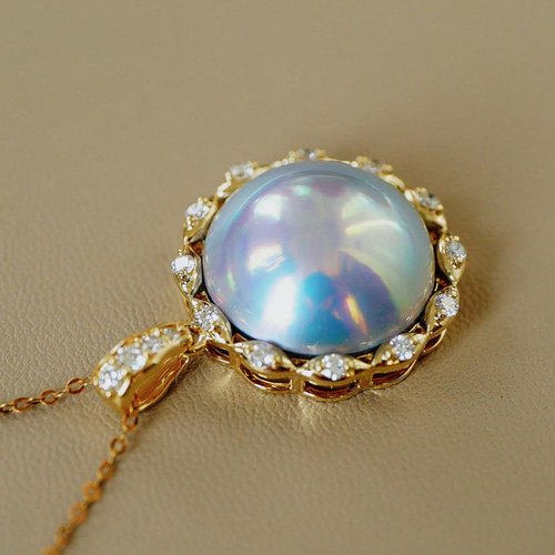 幻のパール」K18 天然マベパール 健康・無垢・長寿・富・純潔・円満