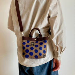 ⚮̈ミナペルホネン following day ネリオバッグ あおり巾着バッグ