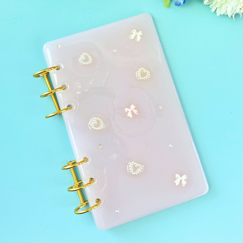 選べる2色】A6 レジン貯金バインダー 家計管理｜積立貯金・saving