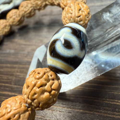 女性の守り神』☆ 緑度母天珠 ☆グリーンターラ☆菩提樹 ブレスレット