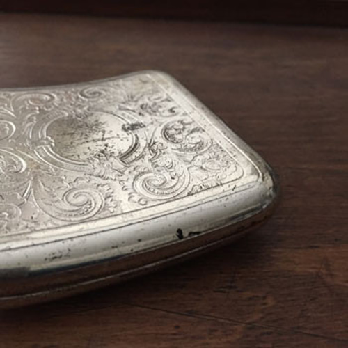 アンティークシガレッケース アンティークシルバー cigarette ca