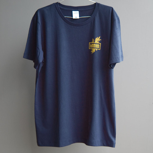 ロゴ メッセージ バックプリント T ネイビー Tシャツ HEMWEAR 通販