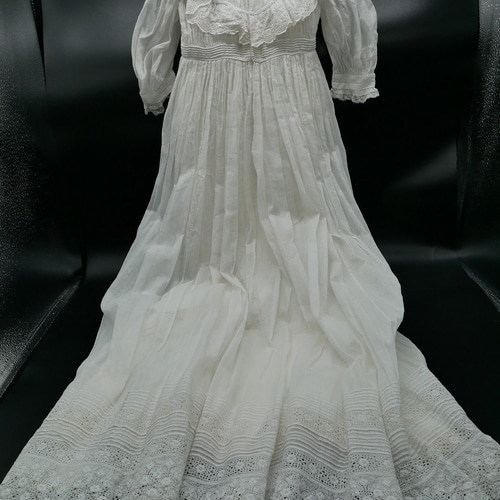 フランスアンティークレースベビーセレモニードレス（インナードレス