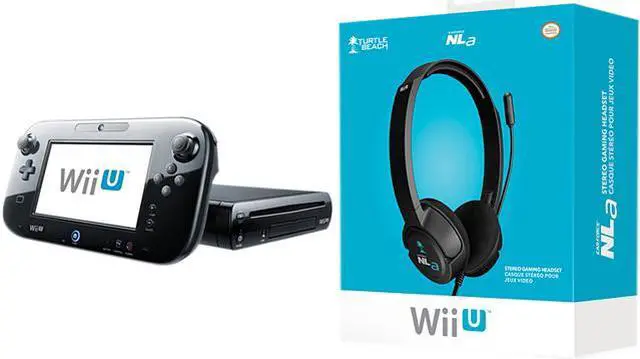 Nintendo WiiU 32GB Bundle w/Headset Black - Newegg.com
