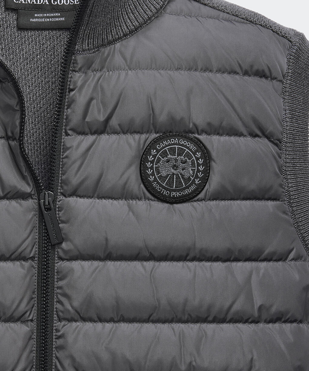 ハイブリッジ ニット ベスト ブラックレーベル(6829MB)｜カナダグース