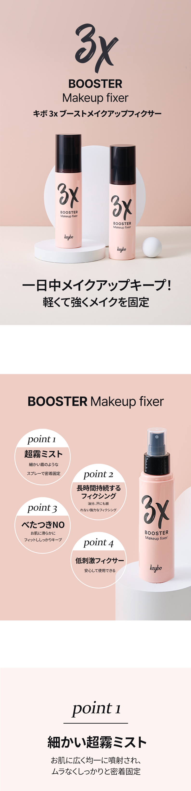 KEYBO 3x メイク キープ ミスト