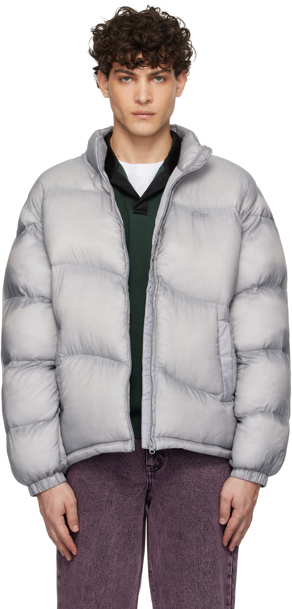Dime Gray Classic Ripstop Puffer Jacket Dime