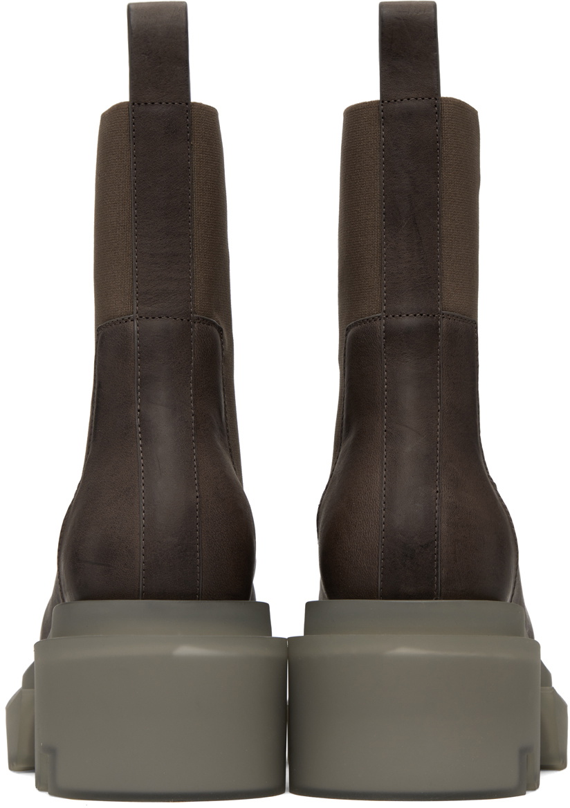 Rick Owens Gray Beatle Bogun Boots Rick Owens