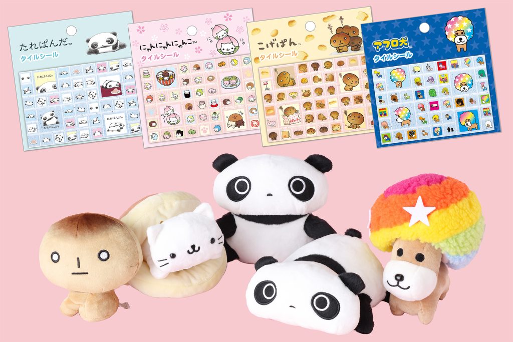 たれぱんだ」「こげぱん」「アフロ犬」「にゃんにゃんにゃんこ」が