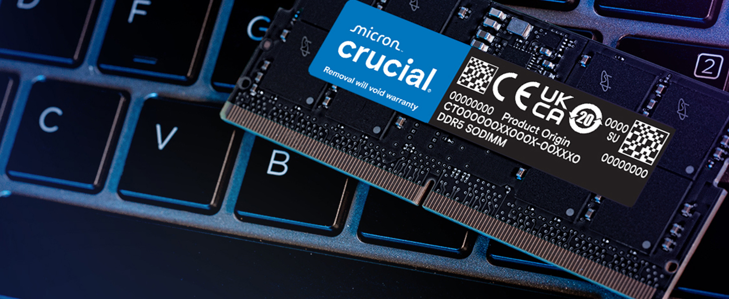 Crucial 32GB 262-Pin DDR5 SO-DIMM DDR5 4800 (PC4 38400) Laptop