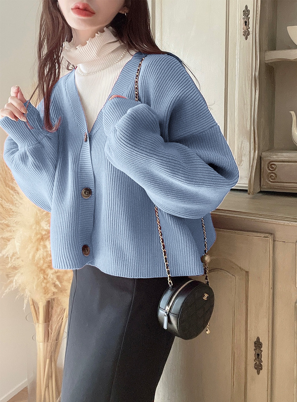 ボリュームスリーブニットカーディガン[kz32] | レディース