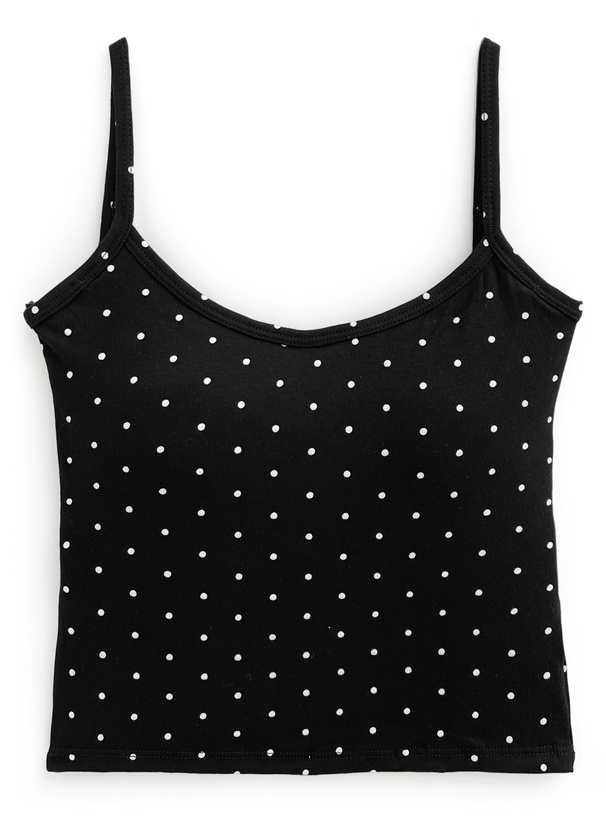カップ付きドット柄キャミソール[sda165] | レディースファッション