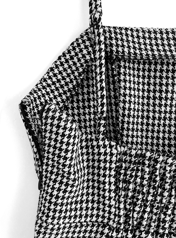 千鳥格子柄ツイードミニキャミワンピース[pp093] | レディース
