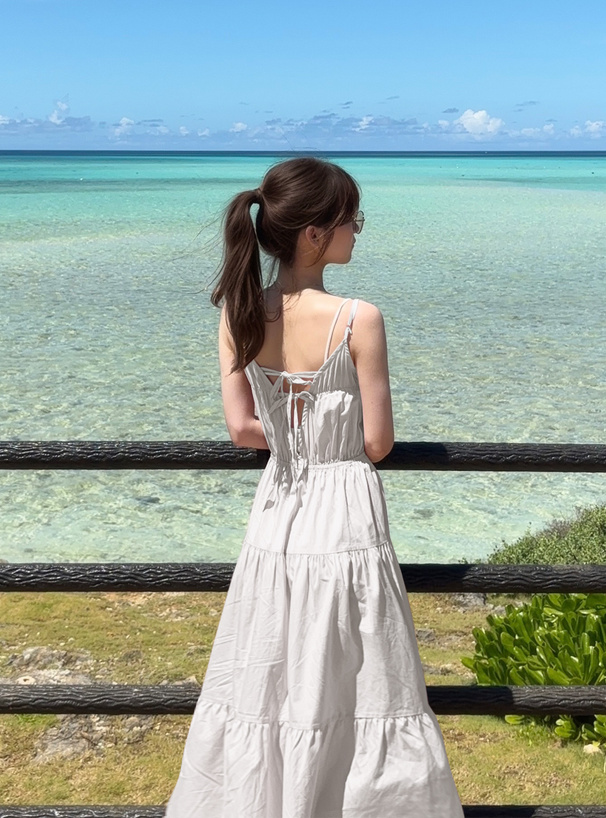 フリージア バックリボンティアードキャミワンピース[tu1267